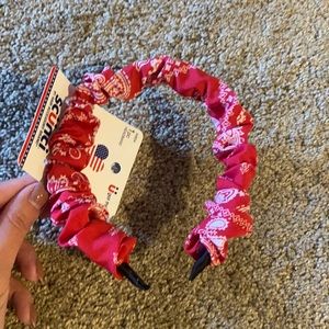 Red Paisley Headband